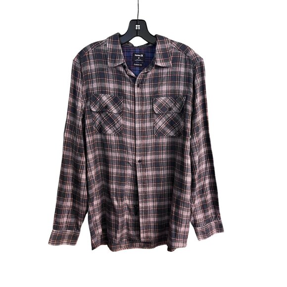 Hurley Green Plaid Flannel Shirt "Im Living For Jesus How About You?" Size M - Picture 1 of 5